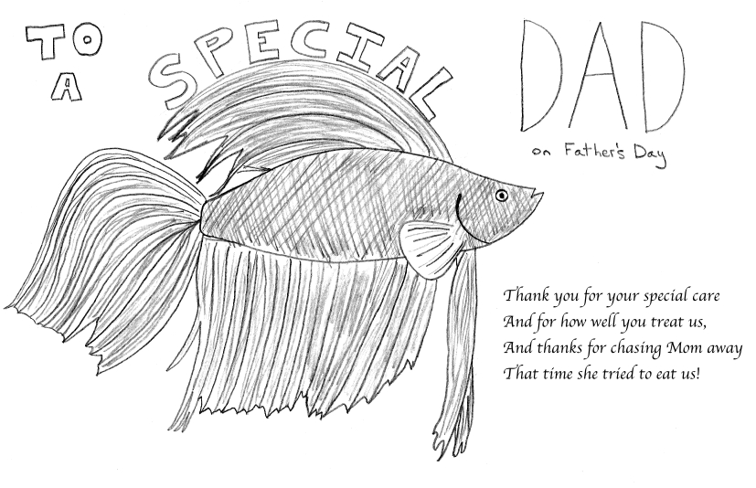If Bettas Sent Father’s Day Cards